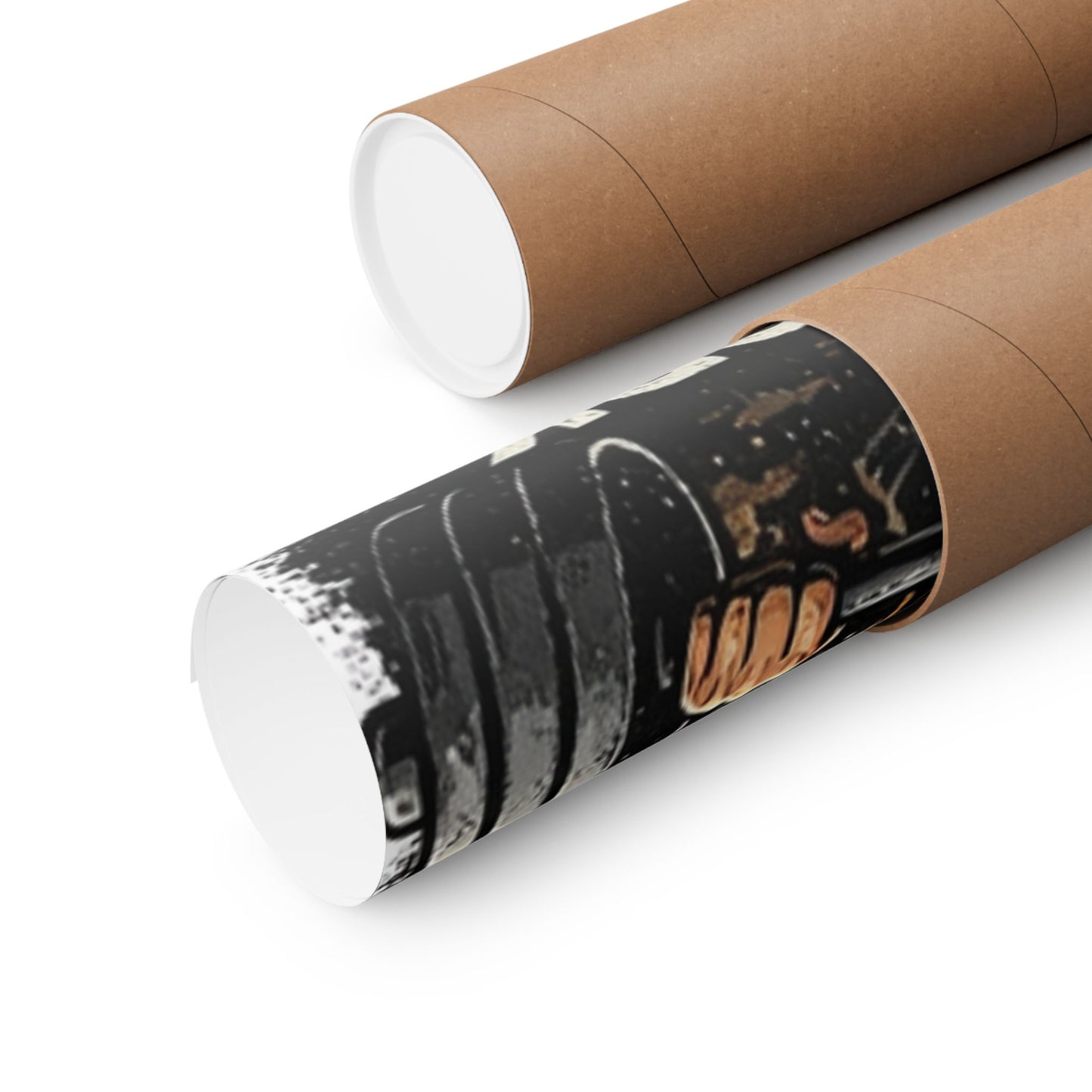 Motivational Fitness Poster - "No Excuses. Just Work." Matte Vertical Wall Art