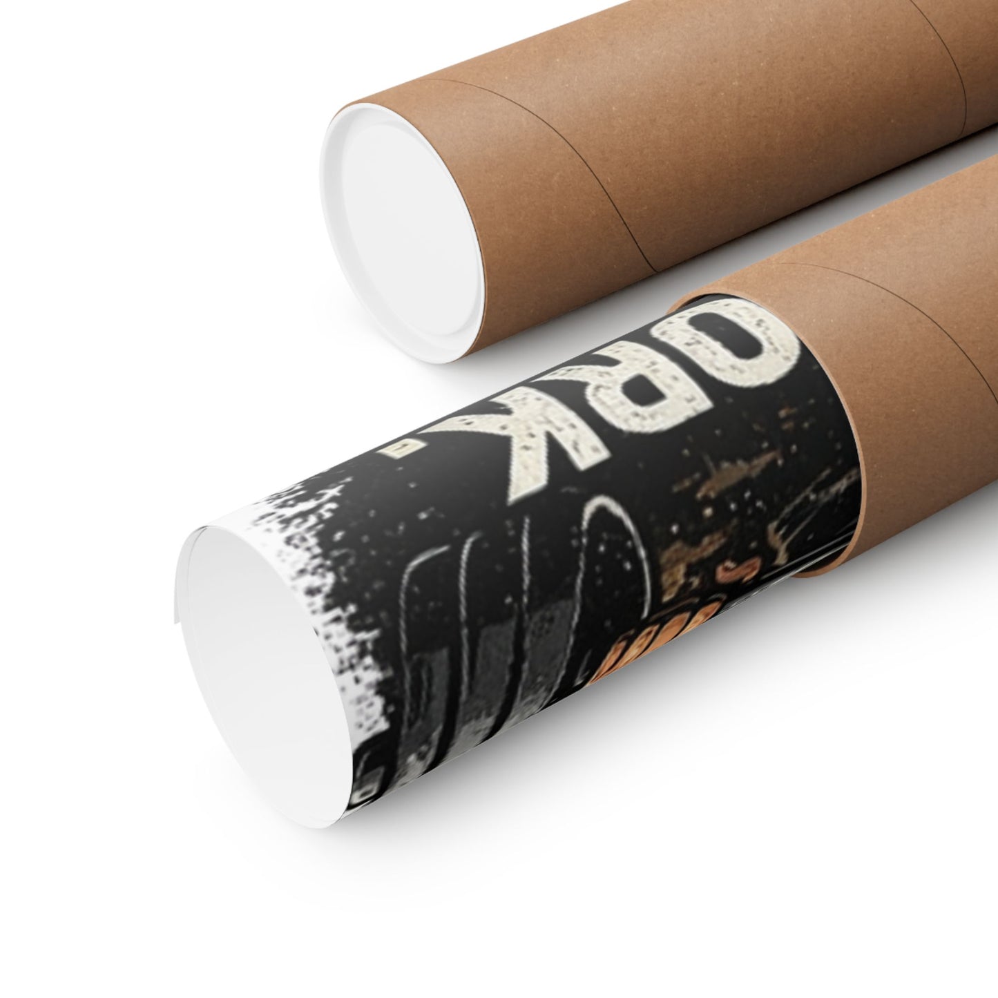 Motivational Fitness Poster - "No Excuses. Just Work." Matte Vertical Wall Art