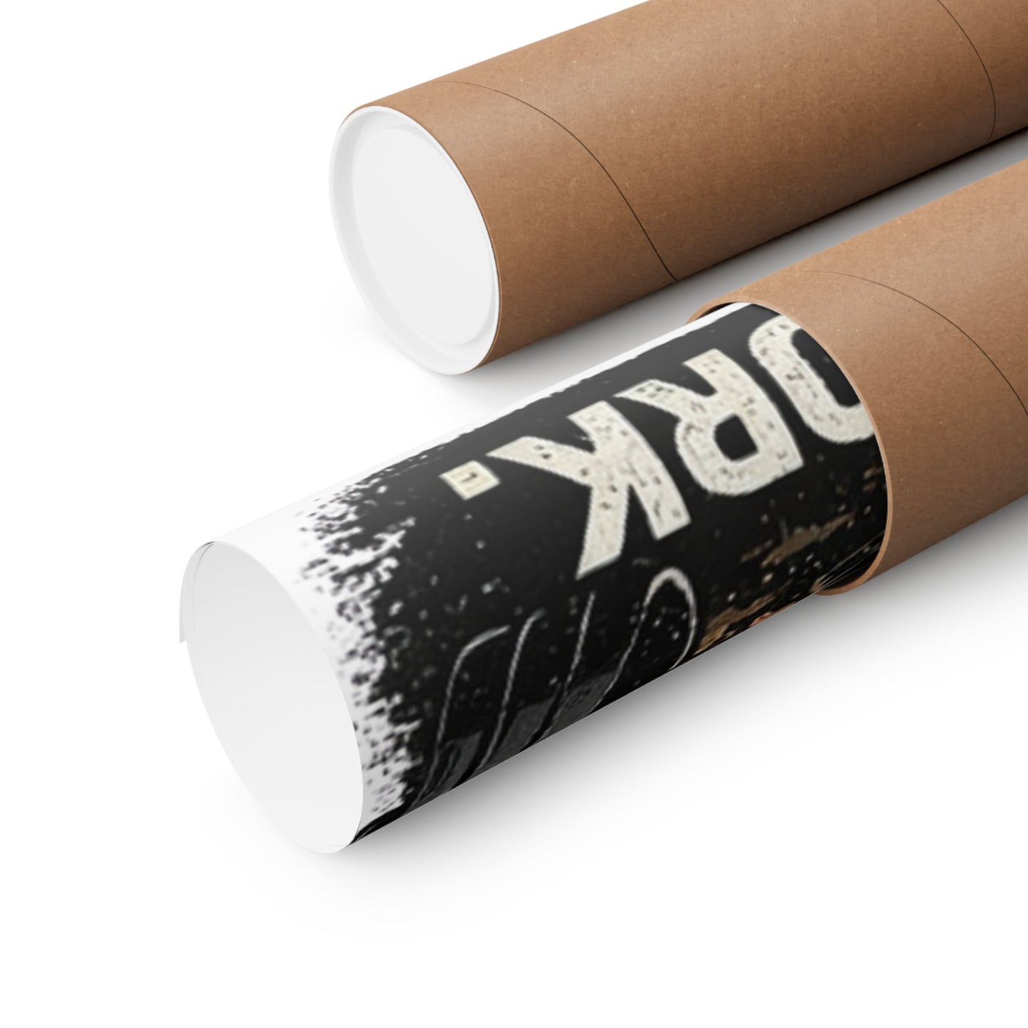 Motivational Fitness Poster - "No Excuses. Just Work." Matte Vertical Wall Art