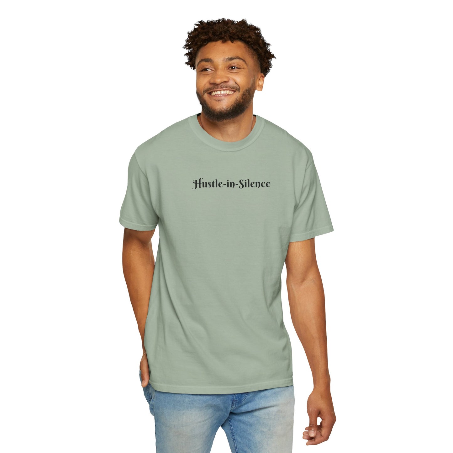 Hustle-in-Silence T-Shirt — Minimal Motivational Tee