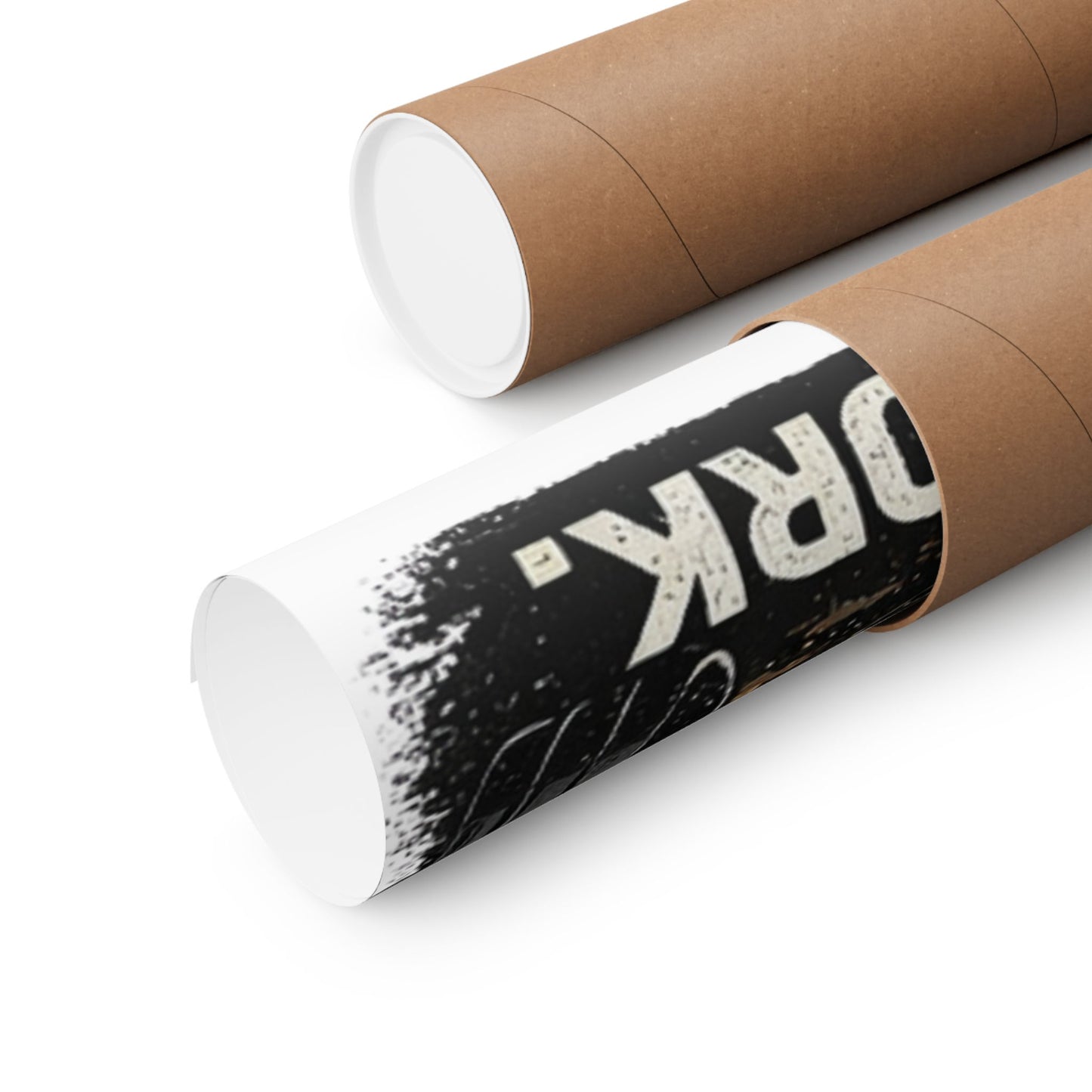 Motivational Fitness Poster - "No Excuses. Just Work." Matte Vertical Wall Art