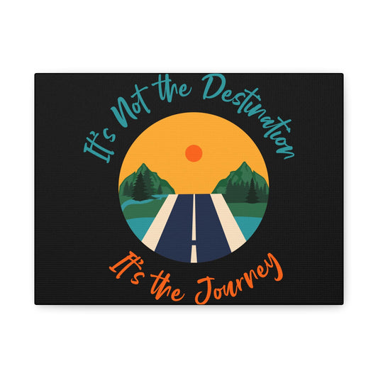 It's the Journey Road Scene Canvas