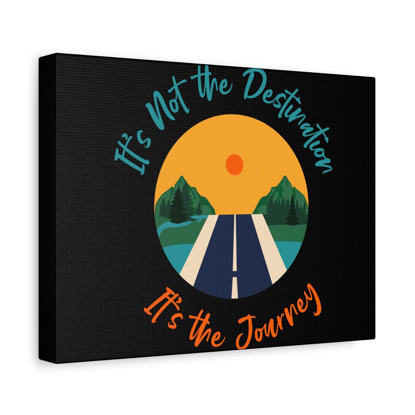 It's the Journey Road Scene Canvas