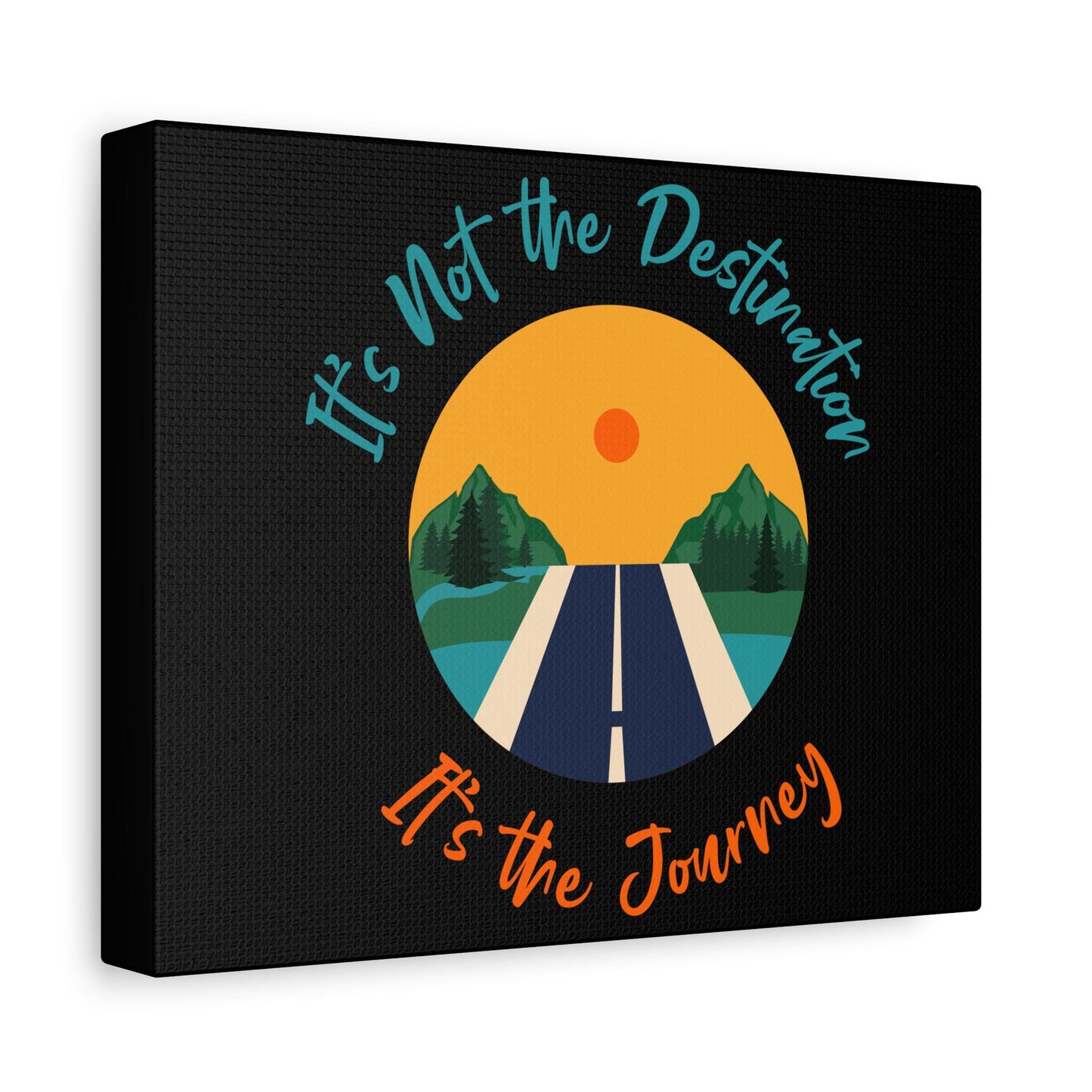 It's the Journey Road Scene Canvas