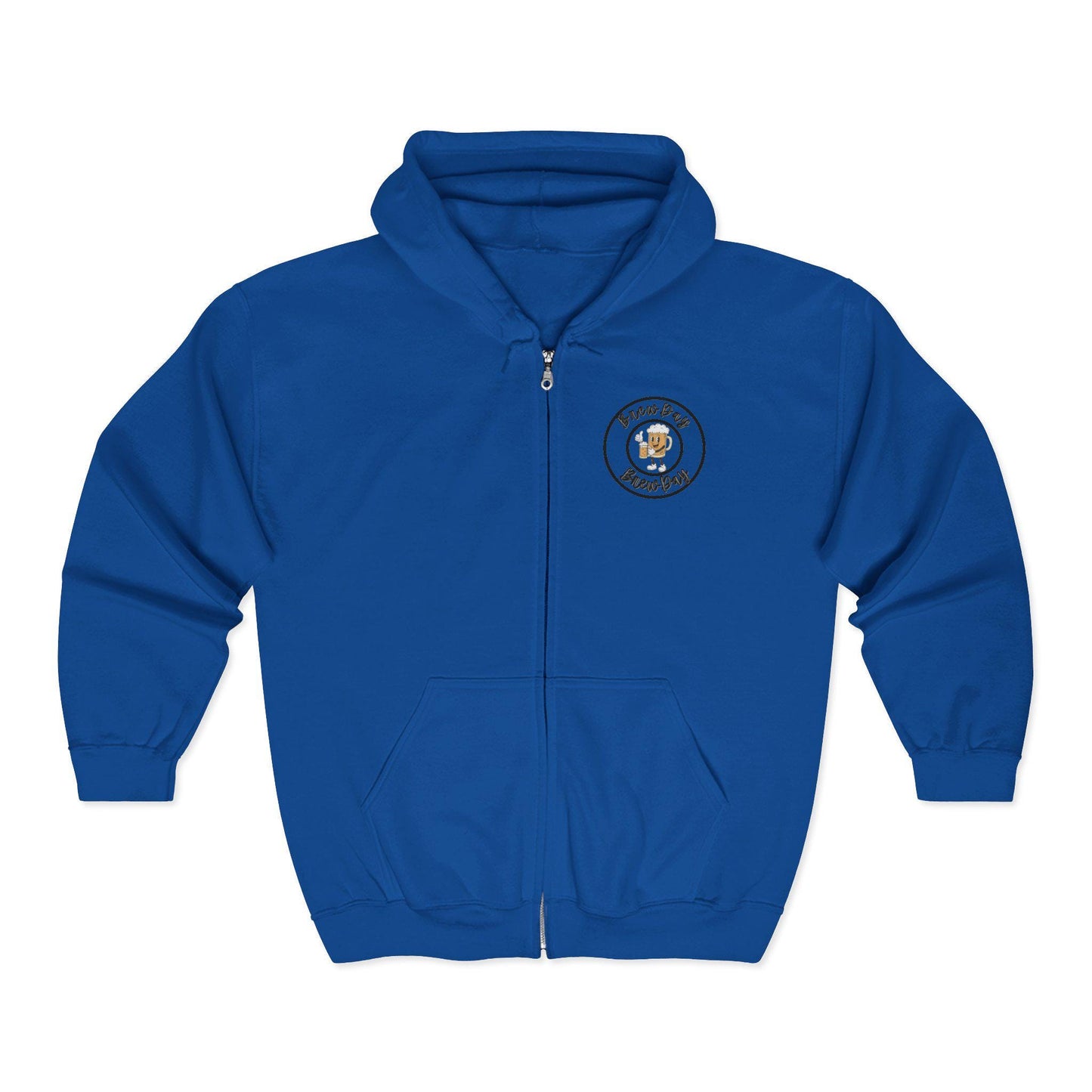 Brew Day University zip hoodie | Full Zip Hooded Sweatshirt