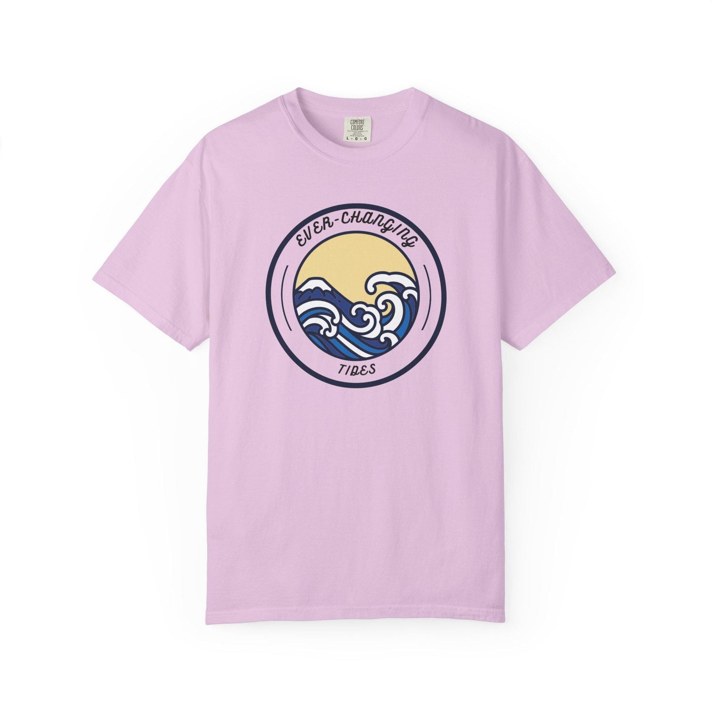 Ever Changing Waves T-shirt | Nautical Ocean Wave Sunrise Design