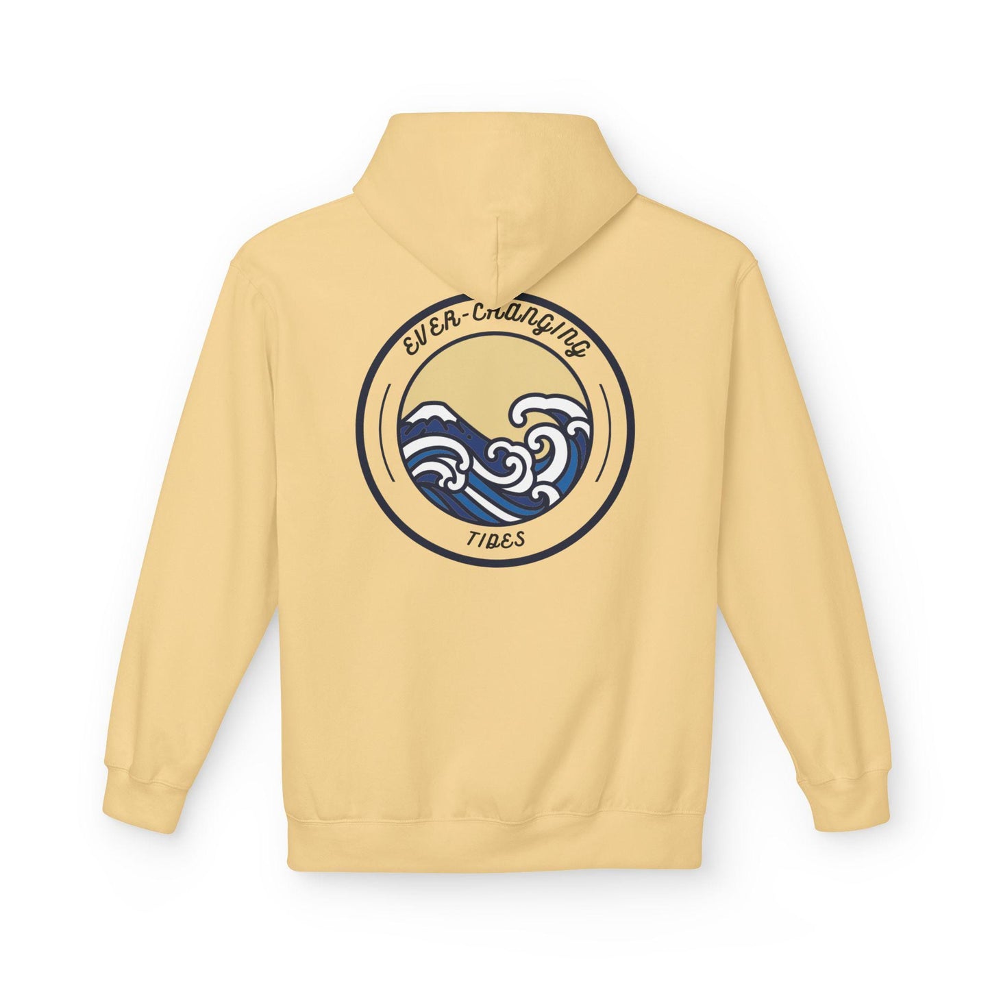 Ever Craving Vibes Hoodie | Retro Wave Ocean Circle Design