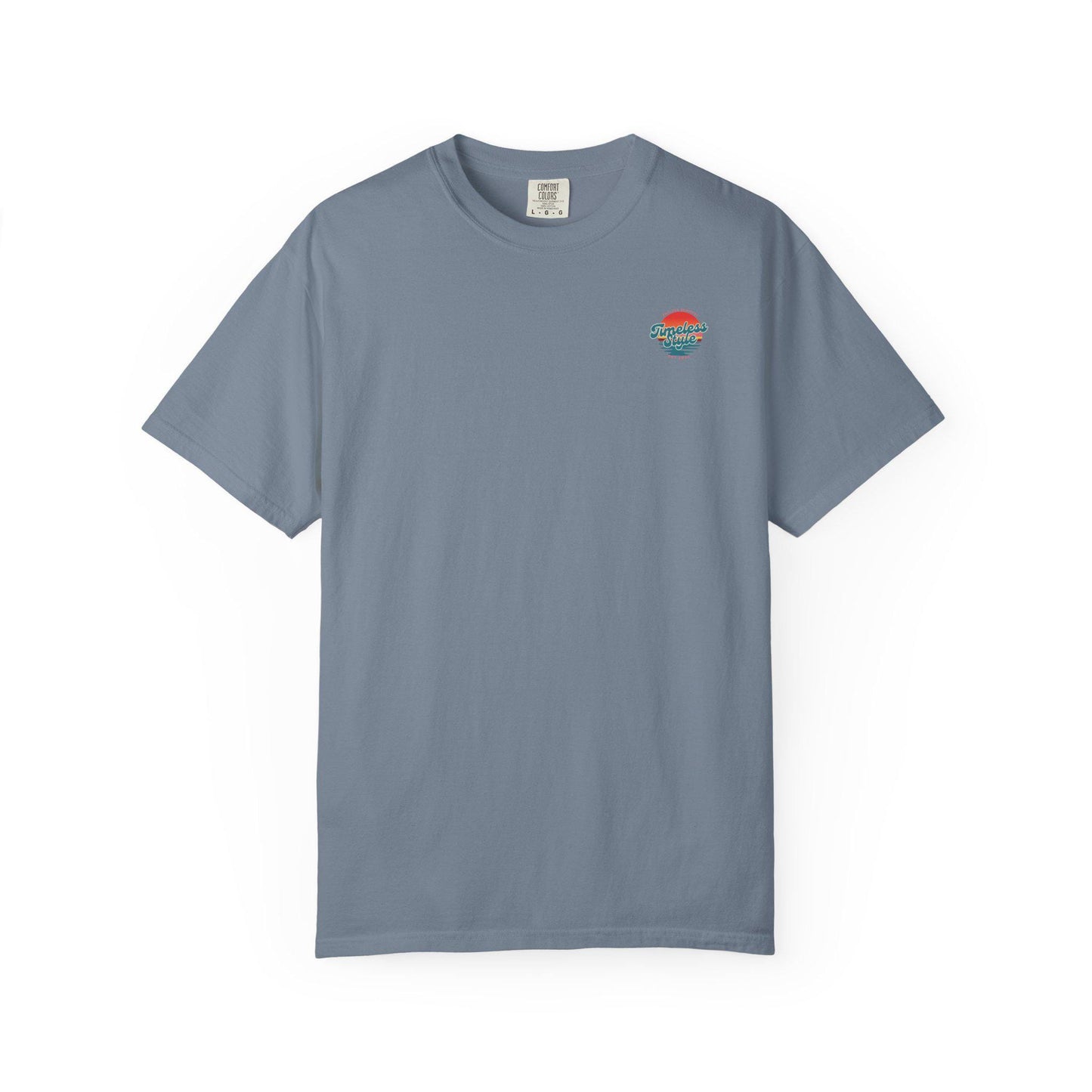 Timeless Style Sunset Graphic T-shirt | Retro Beach Logo