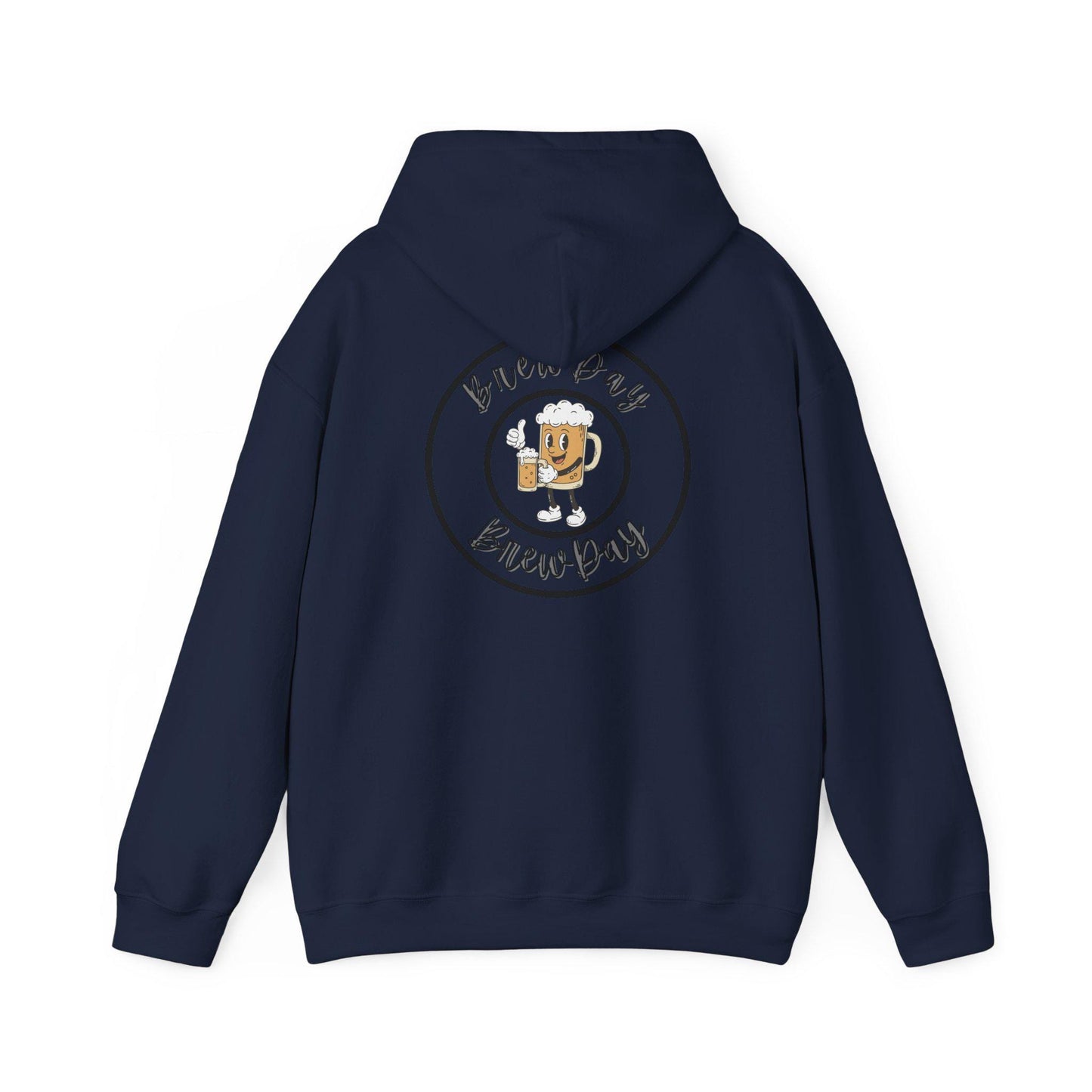 Brew Day Coffee Mug Logo Hoodie - Cozy Embroidered Sweatshirt