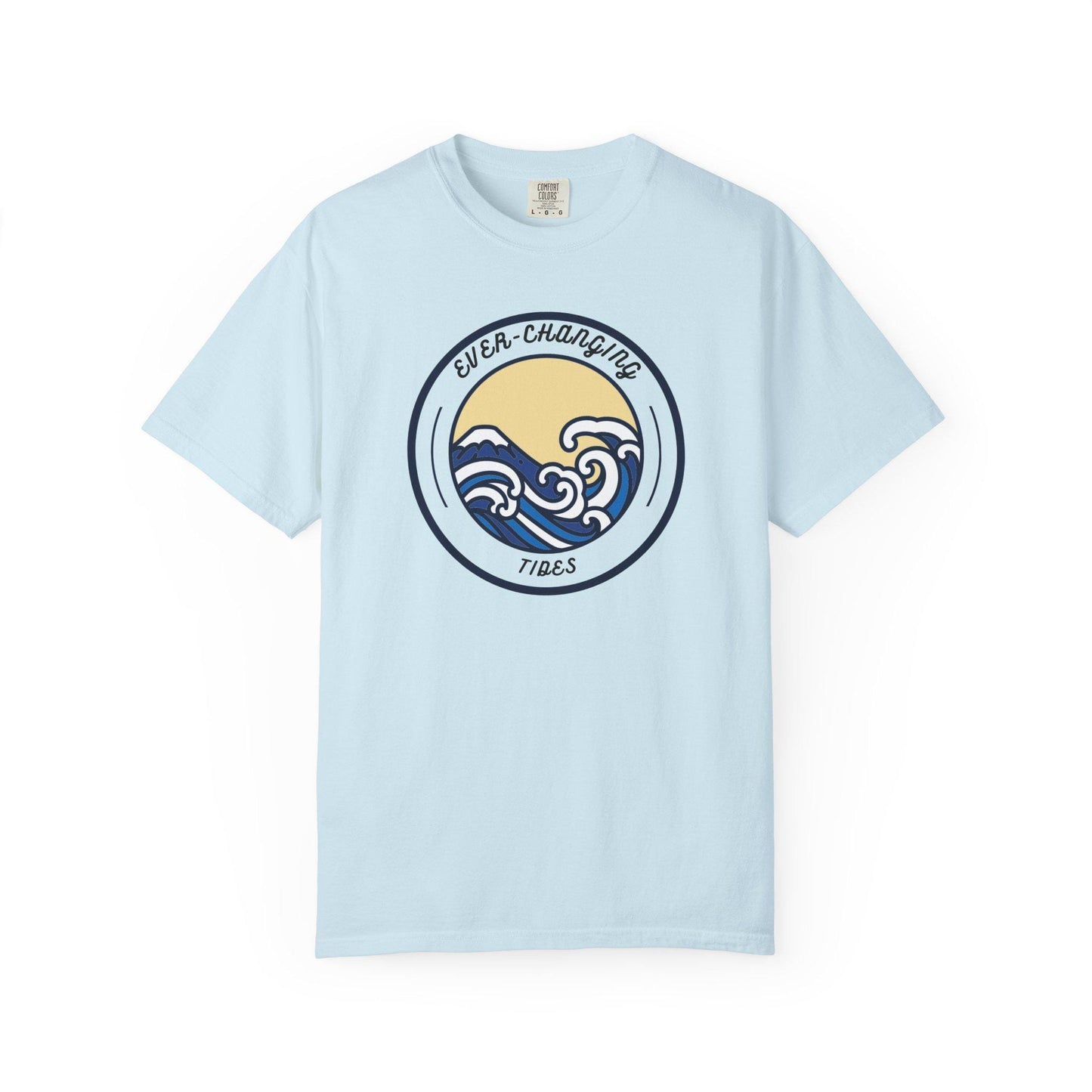 Ever Changing Waves T-shirt | Nautical Ocean Wave Sunrise Design