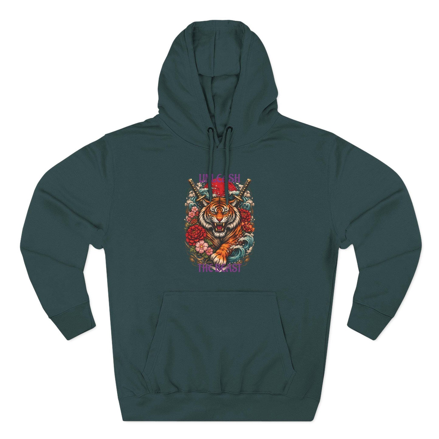 Hoodie Vintage Tiger Floral Let Me Finish The Beast Graphic