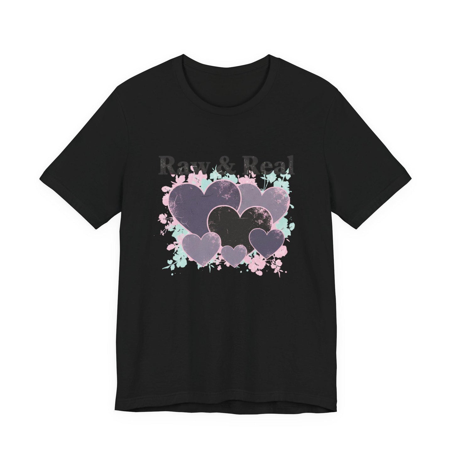 Raw & Real Grunge Heart Tee | distressed punk heart design