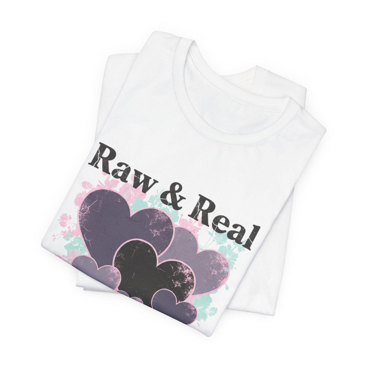 Raw & Real Grunge Heart Tee | distressed punk heart design