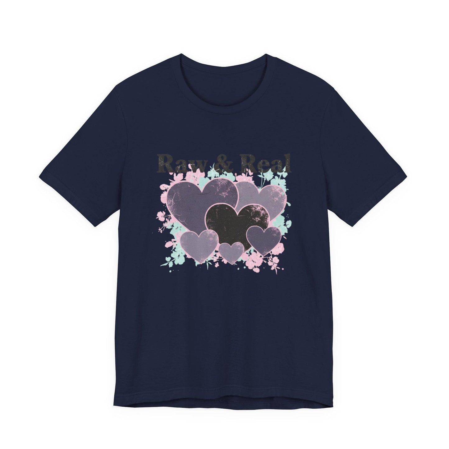 Raw & Real Grunge Heart Tee | distressed punk heart design