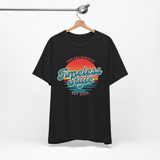 Timeless Style retro sunset graphic Tee | Endless Summers est. 2026