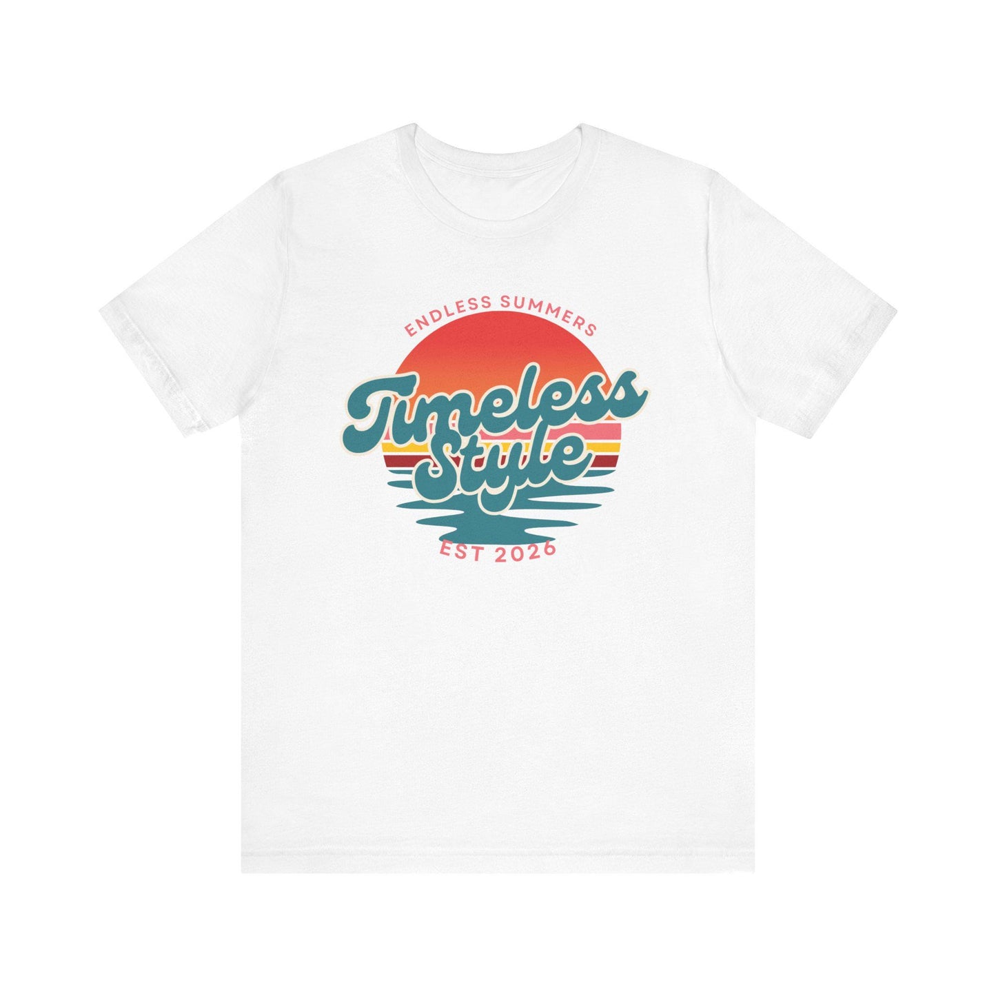 Timeless Style retro sunset graphic Tee | Endless Summers est. 2026