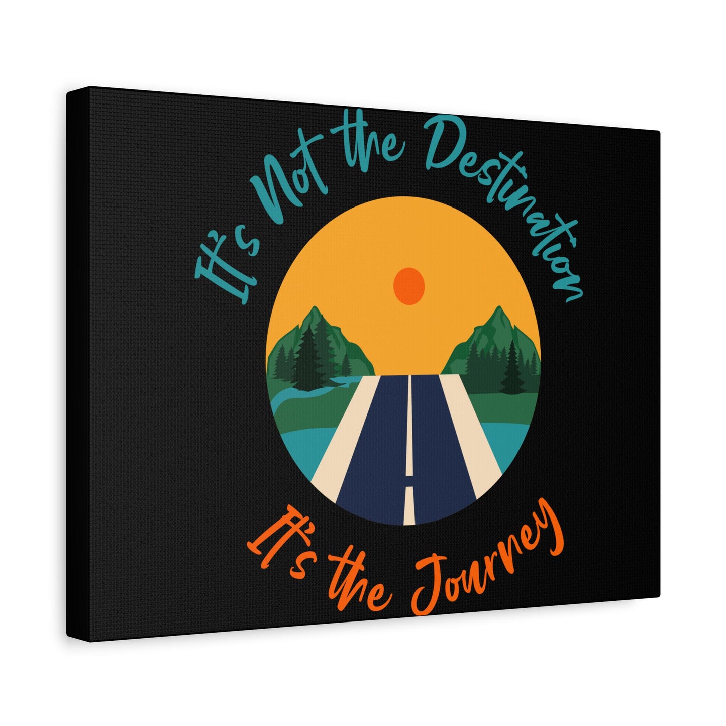 It's the Journey Road Scene Canvas