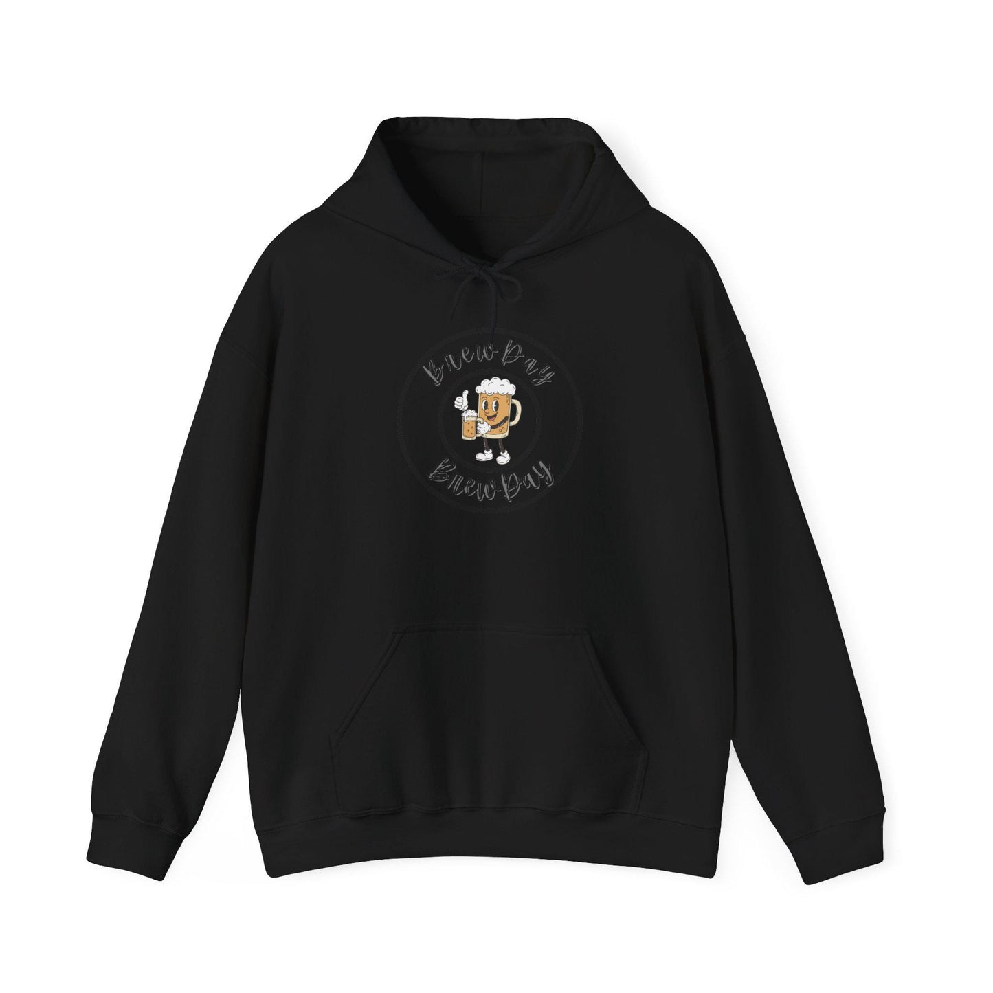 Coffee Cup Cartoon Hoodie | Brew Day Illustration, Cute Coffee Design