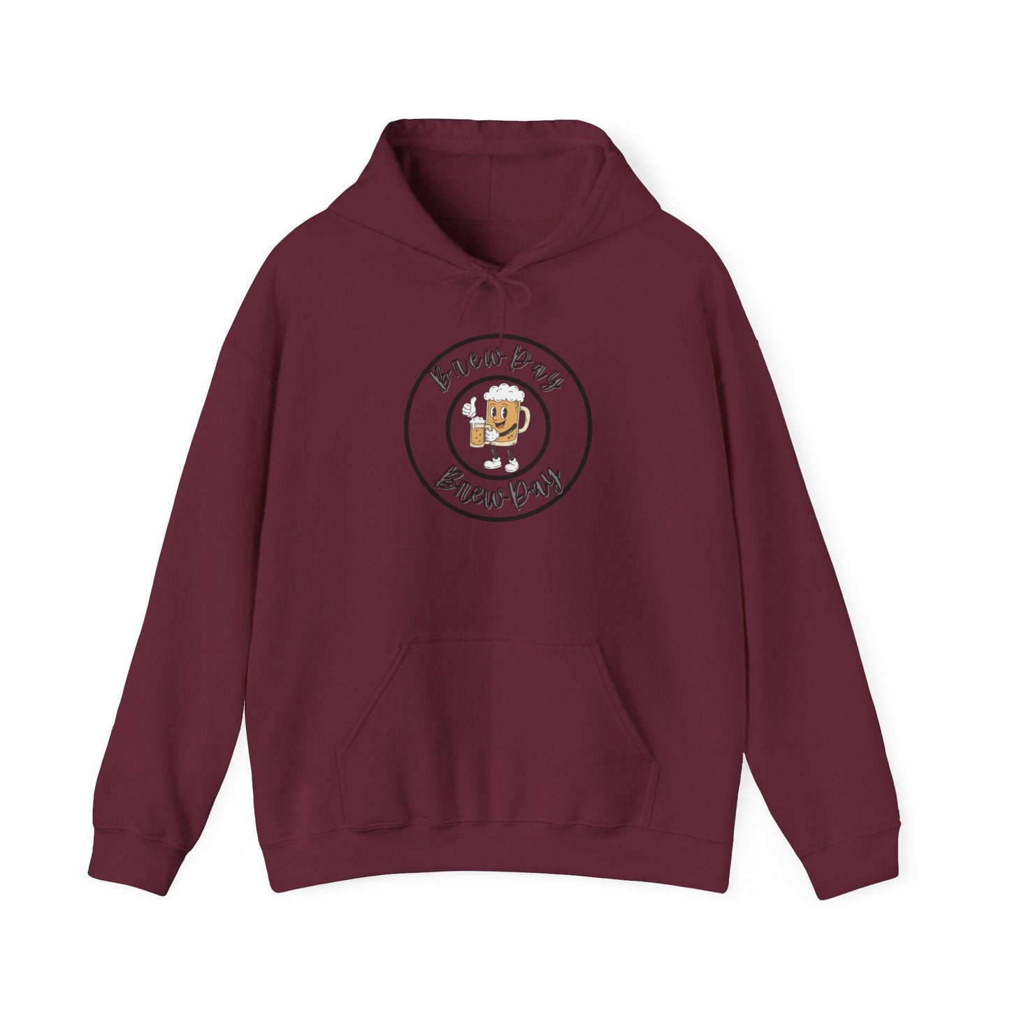 Coffee Cup Cartoon Hoodie | Brew Day Illustration, Cute Coffee Design