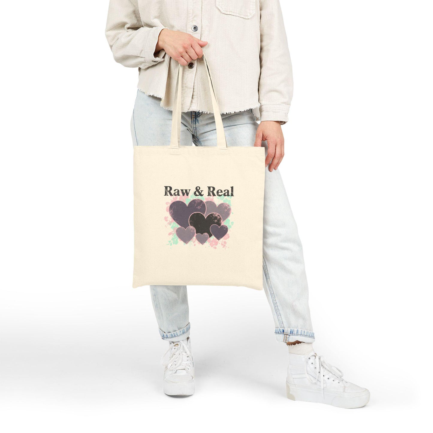 Raw & Real Cotton Canvas Tote Bag