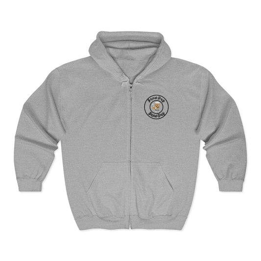 Brew Day University zip hoodie | Full Zip Hooded Sweatshirt