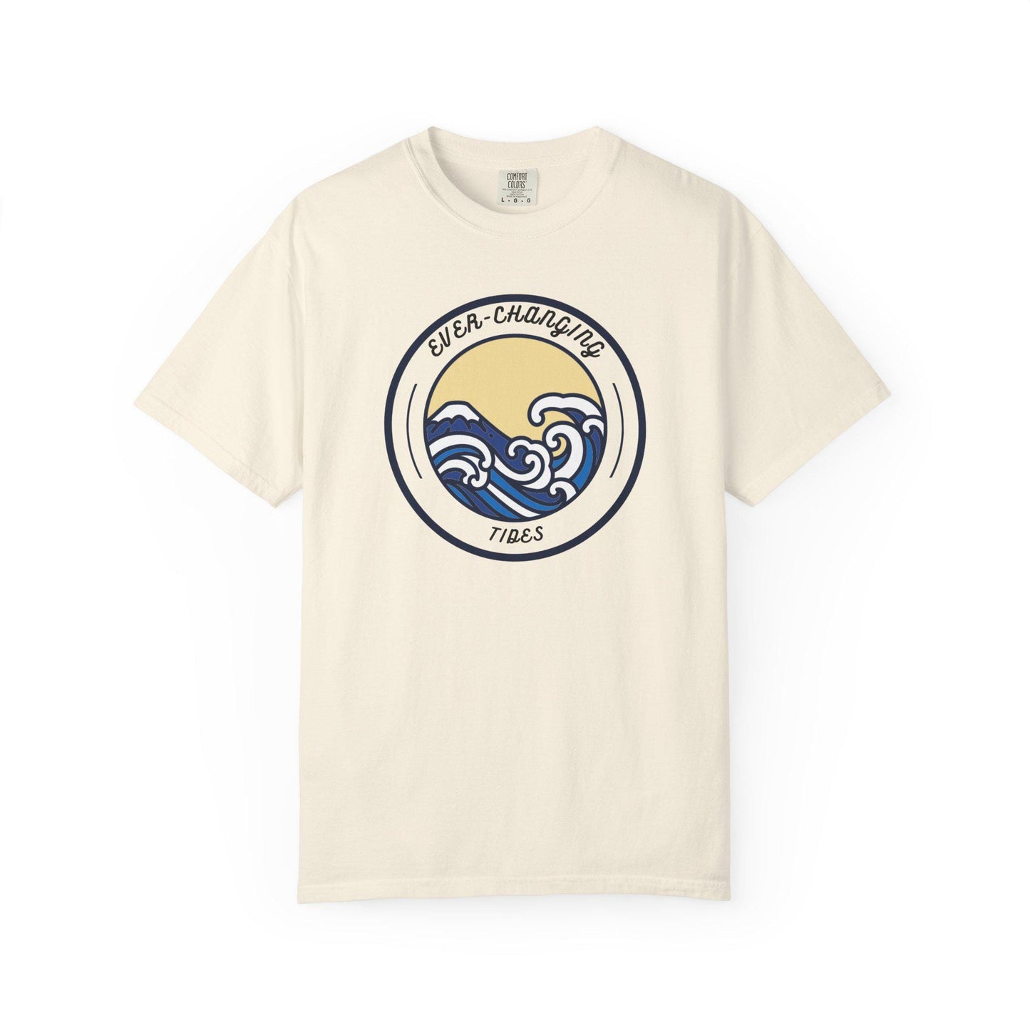 Ever Changing Waves T-shirt | Nautical Ocean Wave Sunrise Design