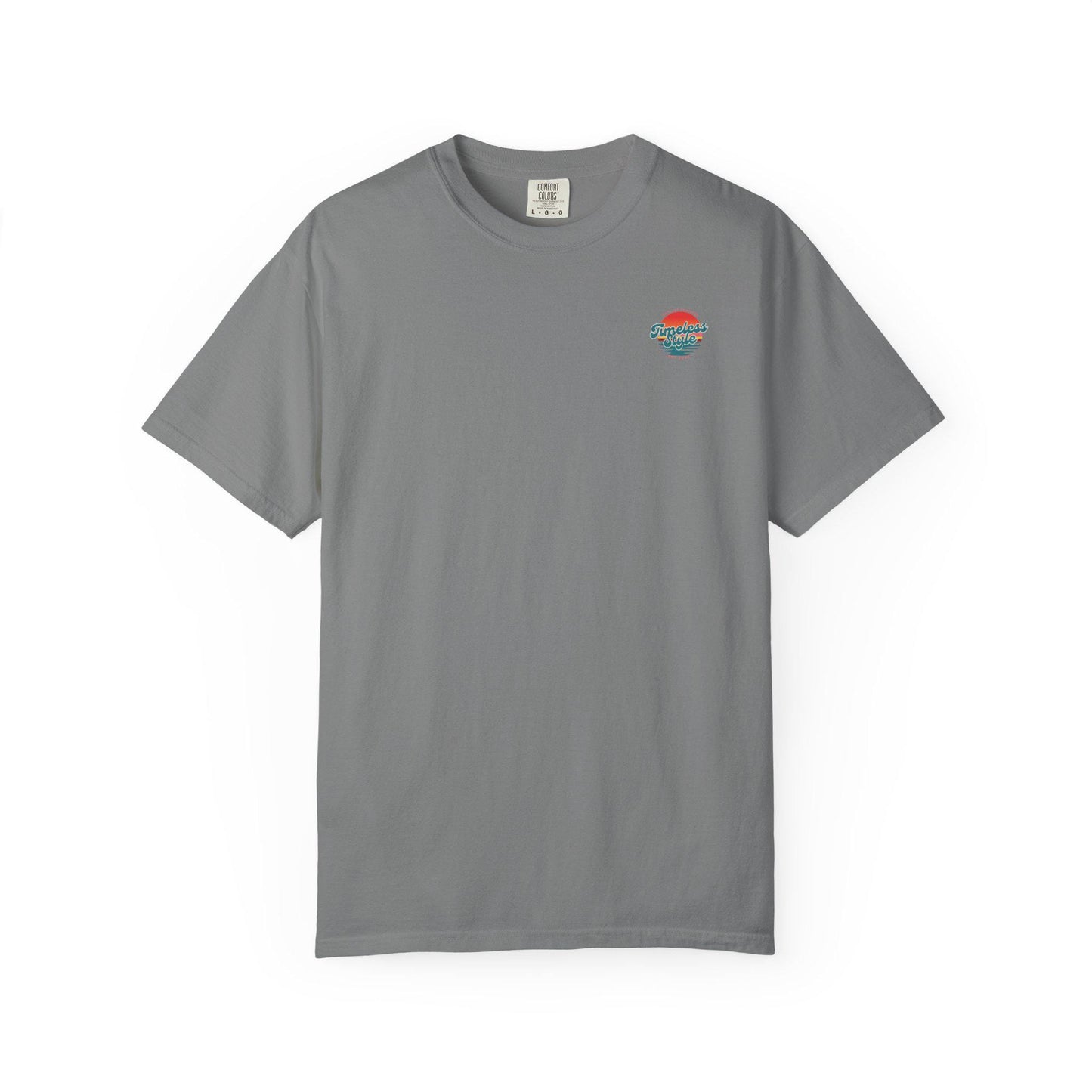 Timeless Style Sunset Graphic T-shirt | Retro Beach Logo