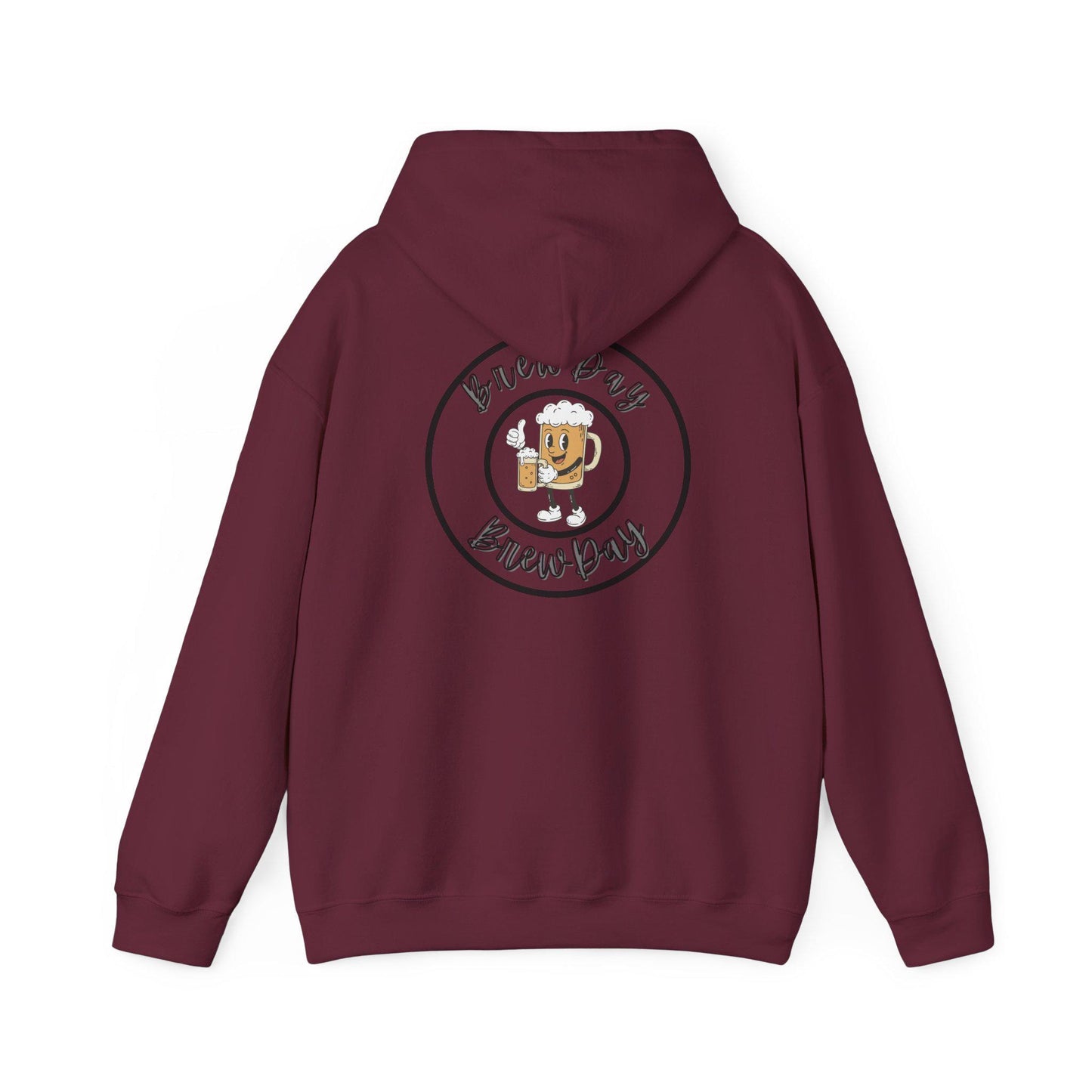 Brew Day Coffee Mug Logo Hoodie - Cozy Embroidered Sweatshirt