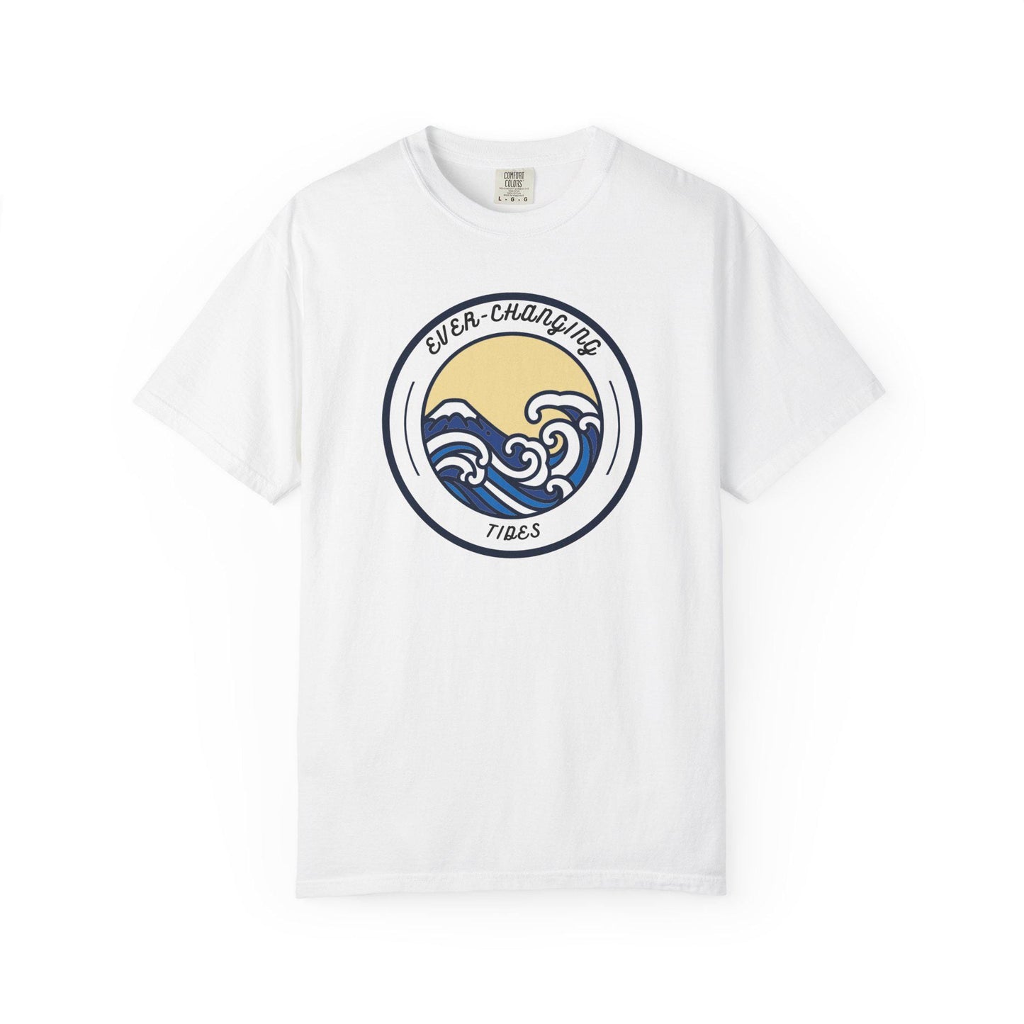 Ever Changing Waves T-shirt | Nautical Ocean Wave Sunrise Design