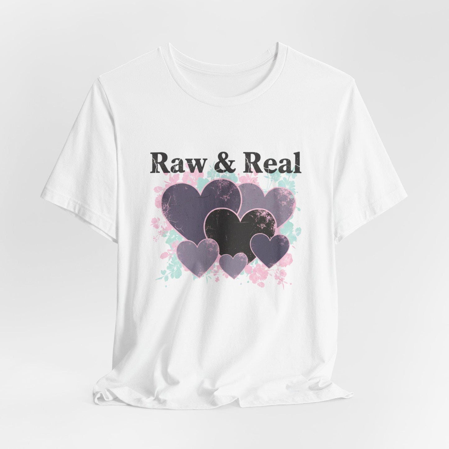Raw & Real Grunge Heart Tee | distressed punk heart design