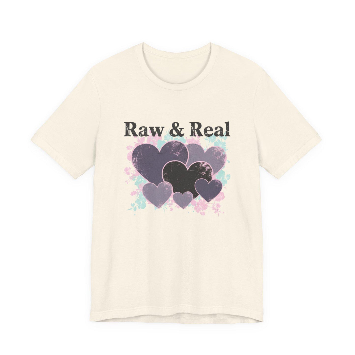 Raw & Real Grunge Heart Tee | distressed punk heart design