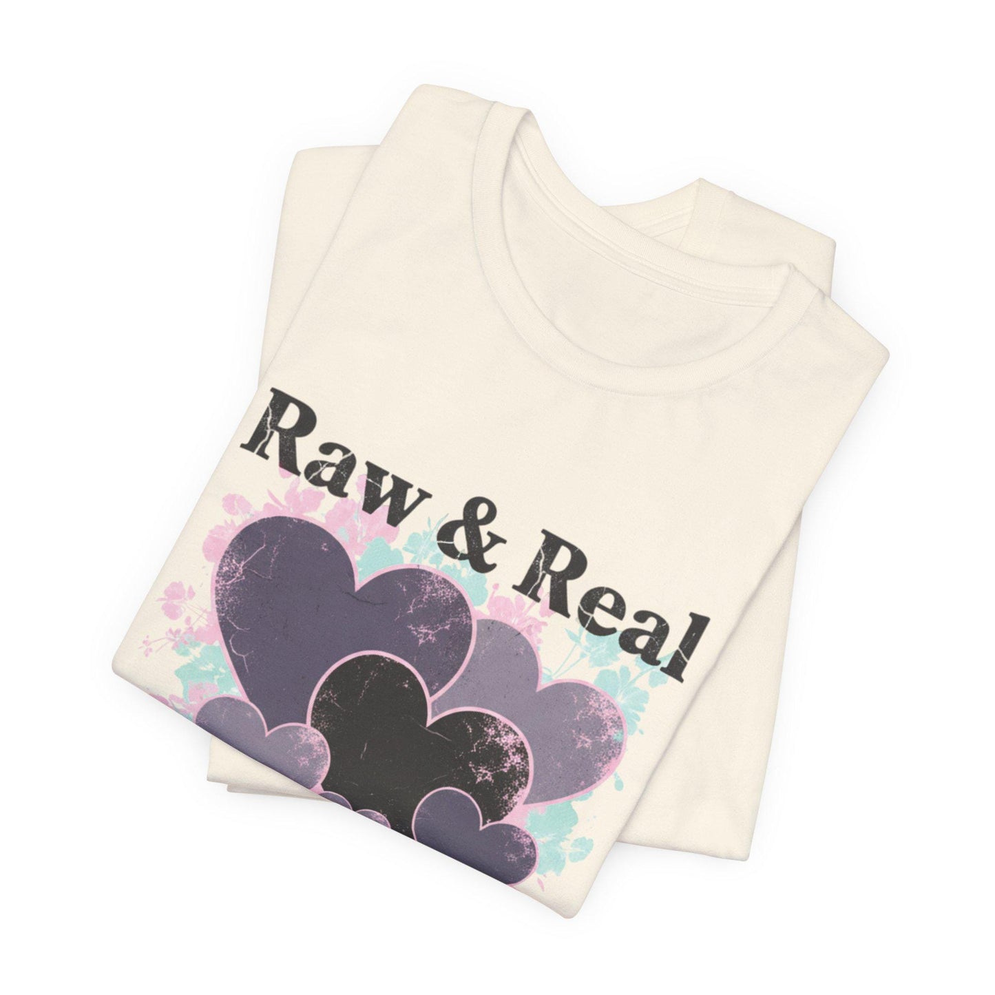 Raw & Real Grunge Heart Tee | distressed punk heart design