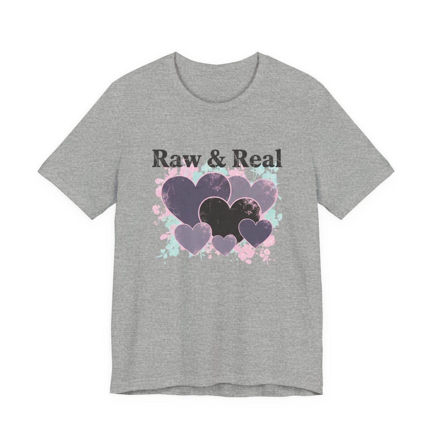 Raw & Real Grunge Heart Tee | distressed punk heart design
