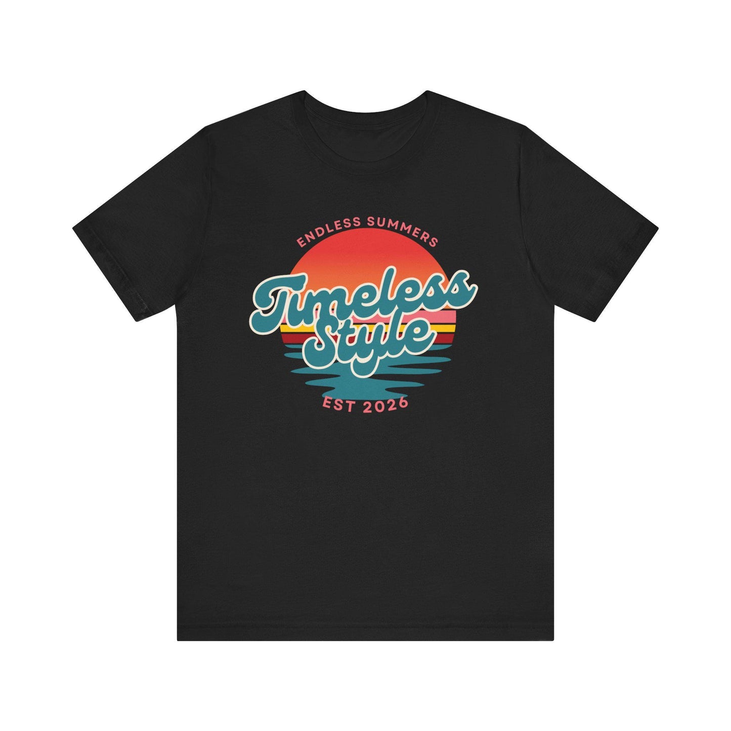 Timeless Style retro sunset graphic Tee | Endless Summers est. 2026