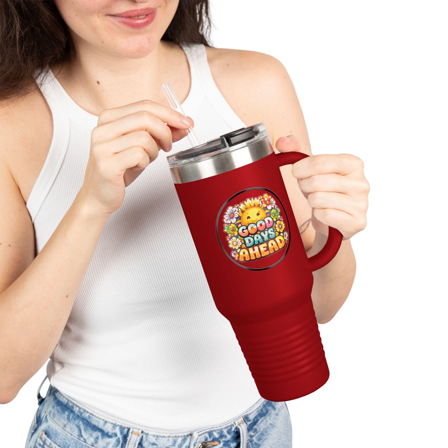 Good Days Ahead, Travel Mug 40oz | Insulated Tumbler