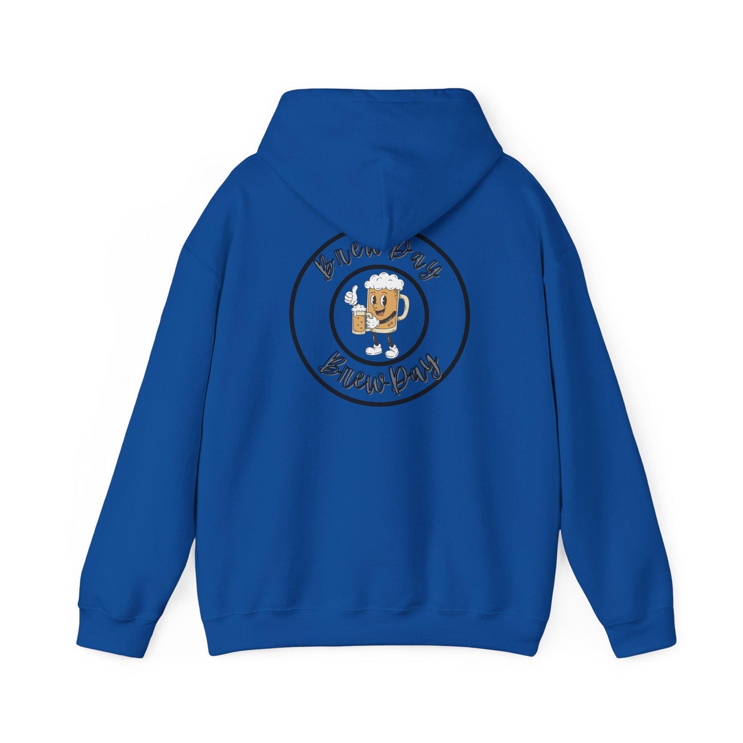 Hoodie - 'Brew Day Brew Day' Coffee Mug Cartoon Logo Sweatshirt