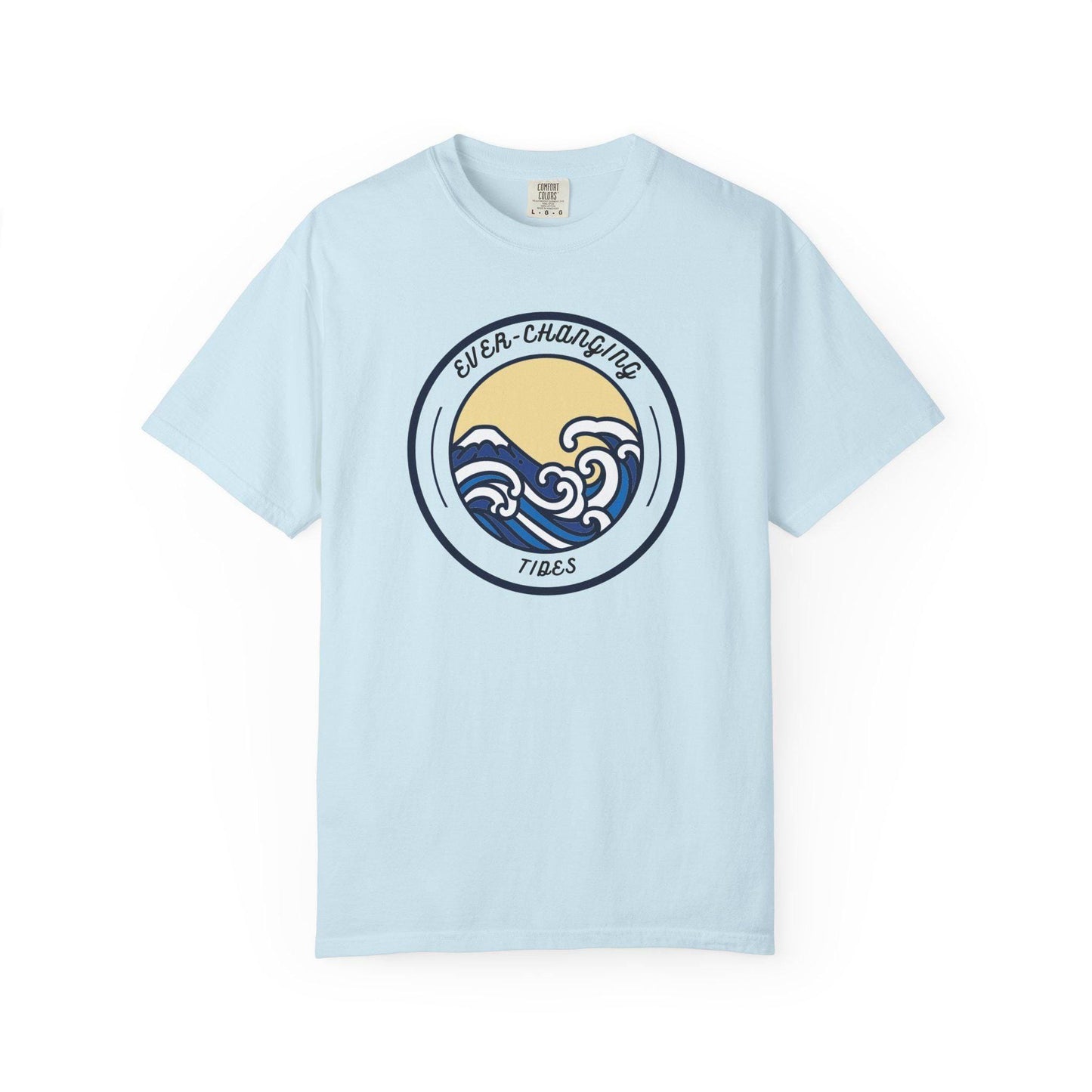 Ever Changing Waves T-shirt  Nautical Ocean Wave Sunrise Design